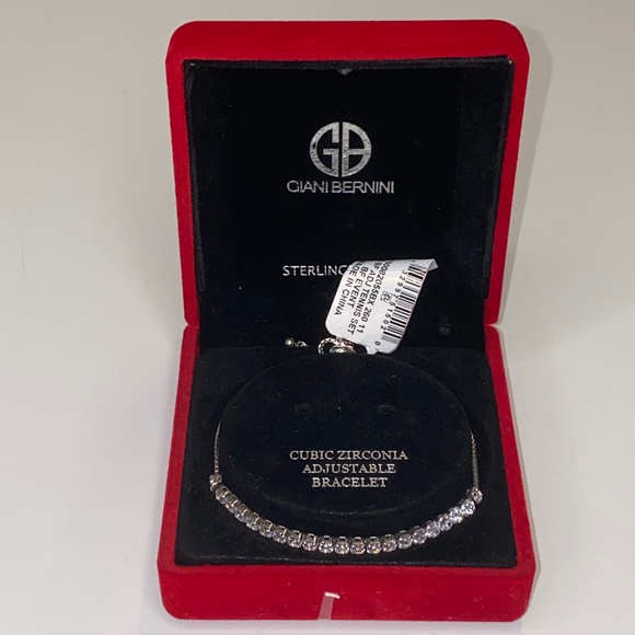 Adjustable Tennis Bracelet - CZ & Sterling Silver - Picture 6 of 9